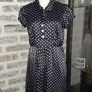 Signature by Robbie Bee Polka-dot Dress
